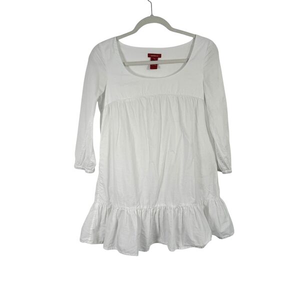 Sundance White 100% Cotton Tunic Top Peasant Tiered Romantic Boho Womens Size XS - Picture 1 of 4